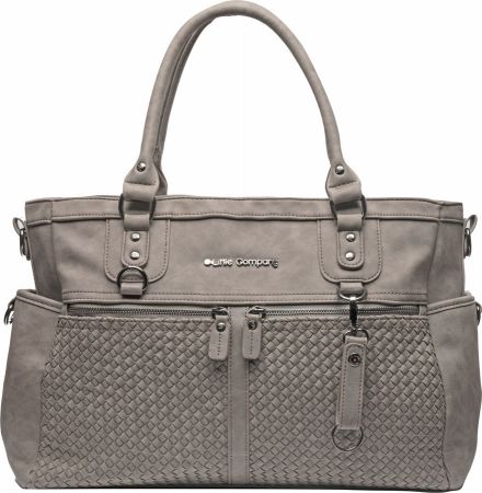 Little Company Přebalovací taška Monaco Braided taupe Proplétaná šedohnědá Barva: šedé