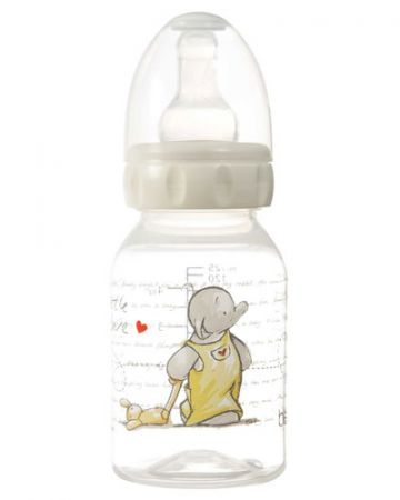 Bebe-Jou Lahvička Bébé-Jou Humphrey krémová 125 ml Vzor: Humphrey