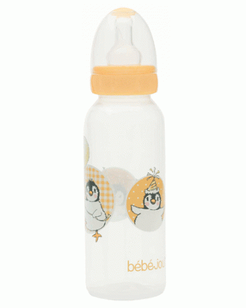 Bebe-Jou Lahvička Bébé-Jou Pinguin oranžová 250 ml Vzor: Pinguin orange