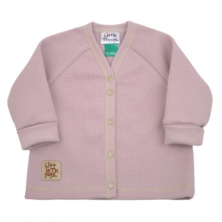světle růžový bavlněný kabátek  - 3-6kg