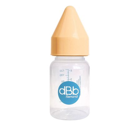 dBb Remond dBb kojenecká lahvička PP 120ml, savička kaučuk, NN, barva Caramel