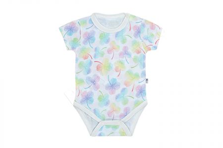 Baby Service Bavlněné body krátký rukáv Čtyřlístek Vel. 62