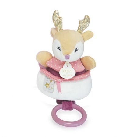 Doudou et Compagnie Paris | Doudou Plyšová hudební hračka 20 cm srnka DS32682529