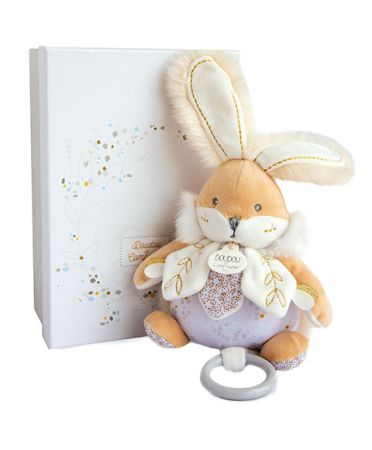 Doudou et Compagnie Paris | Doudou Plyšový králíček hrající melodii 20 cm bílý DS81098553