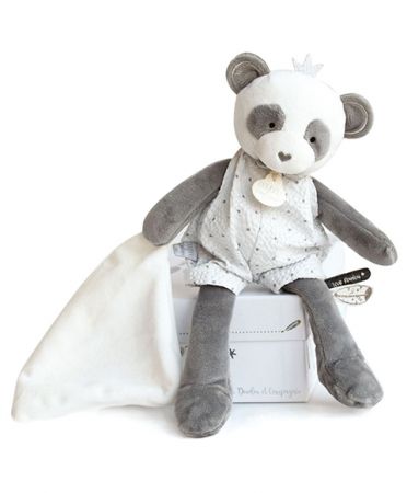 Doudou et Compagnie Paris | Doudou Dárková - plyšová panda s dečkou 28 cm DS87417680