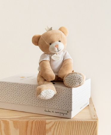 Doudou et Compagnie Paris | Doudou Dárková sada - medvídek malý král 25 cm DS36299318