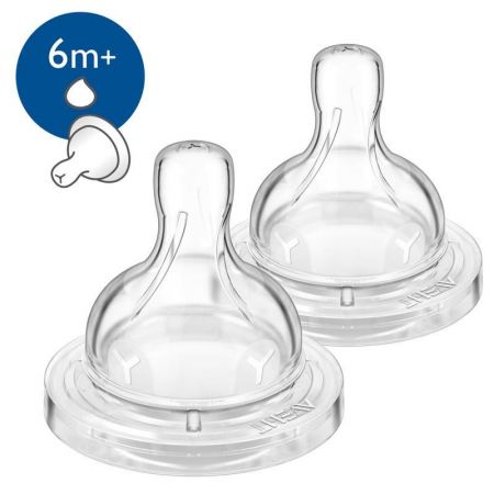 Philips AVENT Dudlík Anti-colic/Classic+ Y průsek na kaši 6m+, 2 ks