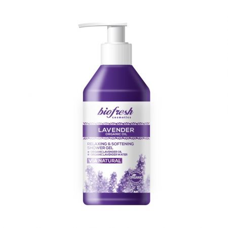 Relaxační a změkčující sprchový gel s organickým levandulovým olejem Lavender 300 ml