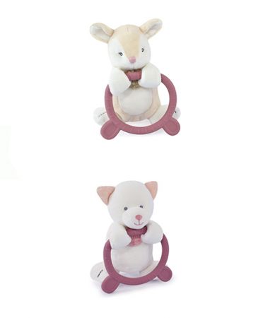 Doudou et Compagnie Paris | Doudou Plyšová hračka s kousátkem HOULAHOP 1 ks srnka DS21306814