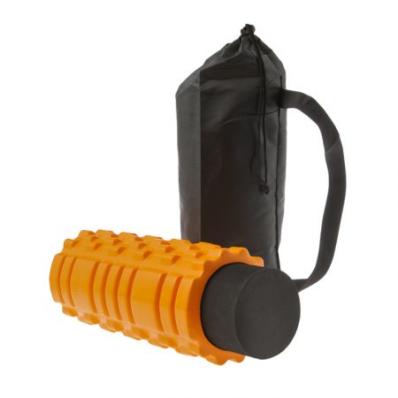 beUnik Fitness roller set 2v1 - masážní a pěnový válec - oranžová