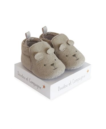 Doudou et Compagnie Paris | Doudou Sada prvních botiček 0/6 měs. šedé DS70660951