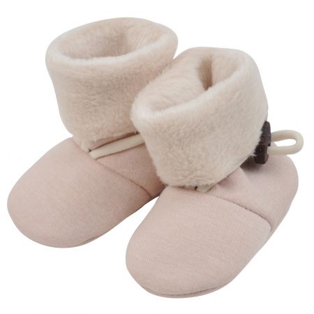 pudrově růžové bačkorky z warmkeeperu - 9-12kg