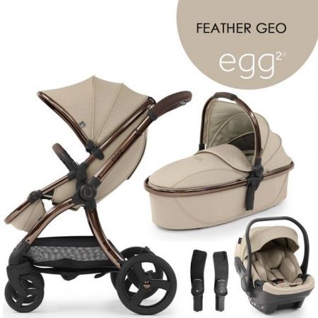 Egg 2 SET SILVER 4 v 1-Feather Geo 