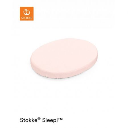 STOKKE Oválné prostěradlo k postýlce Sleepi Mini Peachy Pink