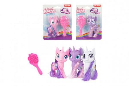 Teddies Jednorožec mini česací s hřebenem 10 cm