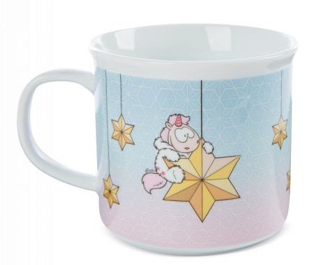 NICI hrníček Jednorožec Theodor ve sněhové kombinéze, porcelán 400ml, dárkové balení DS45576510