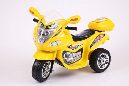 HračkyZaDobréKačky Dětská elektrická motorka BJX-088 žlutá PA.LL1188.BIA