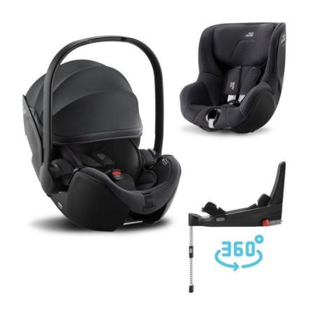 BRITAX RÖMER Set Baby-Safe 5Z + Flex Base 5Z + Dualfix 3 i-Size -Fossil Grey