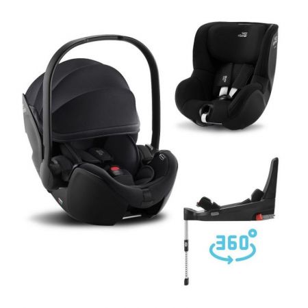 BRITAX RÖMER Set Baby-Safe 5Z + Flex Base 5Z + Dualfix 3 i-Size -Galaxy Black 