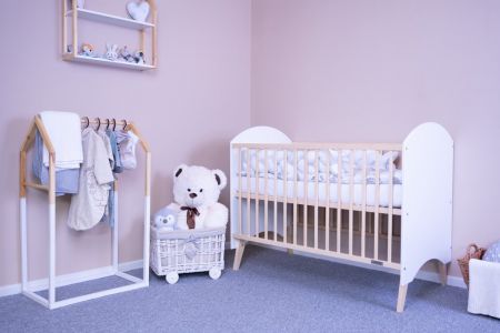 Dětská postýlka New Baby BELLA standard bílá-přírodní