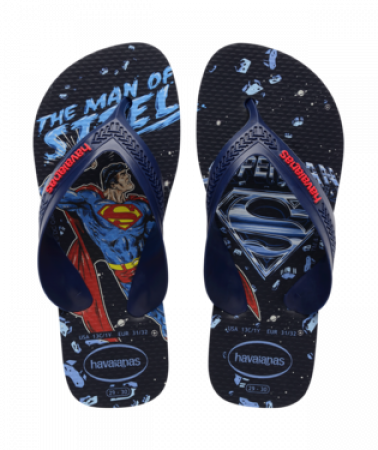 Havaianas chlapecké žabky Marvel Superman 4130302 Navy Blue/Ruby Red Velikost: 29/30 Marvel Superman