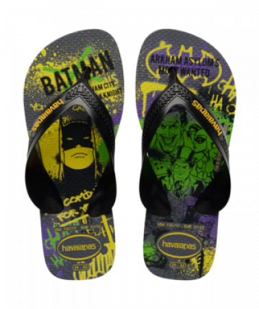 Havaianas chlapecké žabky Marvel Batman 4130302 Steel Grey/Black Velikost: 31/32 Marvel Batman