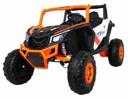 HračkyZaDobréKačky Elektrická čtyřkolka Buggy UTV-MX oranžovo-bílá