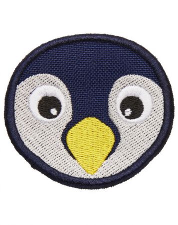 Dětský odznáček na suchý zip Affenzahn Velcro badge Penguin - blue