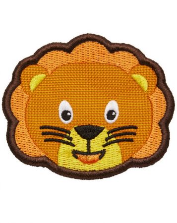 Dětský odznáček na suchý zip Affenzahn Velcro badge Lion - yellow