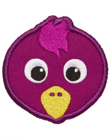 Dětský odznáček na suchý zip Affenzahn Velcro badge Bird - purple