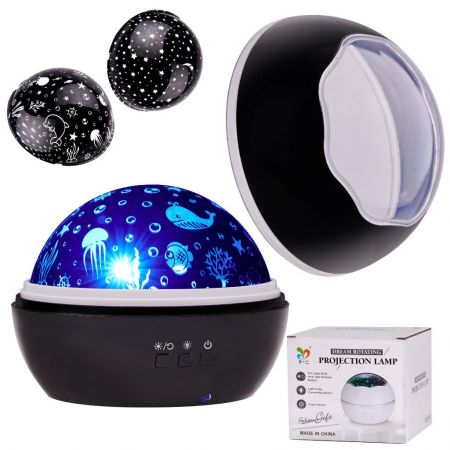 KIK Noční lampa s projektorem Star KX5582