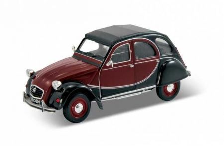Welly Citroen 2CV 6 Charleston 1:24 černá burgund