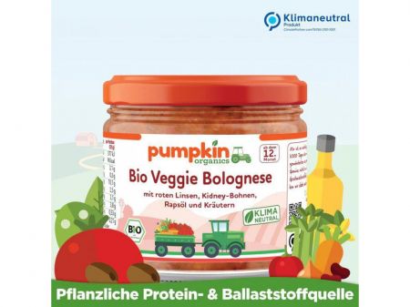 Pumpkin Organics BIO Boloňská zeleninová omáčka 100 g 12 m+