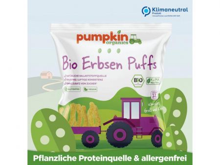 Pumpkin Organics BIO Hrachové křupky 20 g 12 m+