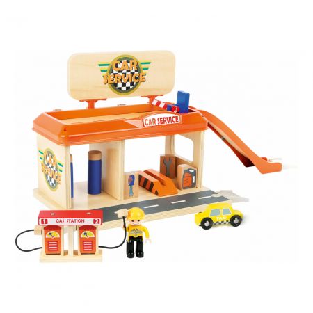 Small foot by Legler | Small Foot Autoservis a čerpací stanice s příslušenstvím DS86827787