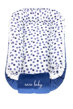 enie baby Hnízdečko VELVET circle / blue