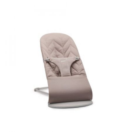 BabyBjörn lehátko Bouncer Soft Bliss Cotton Petal Sand Gray