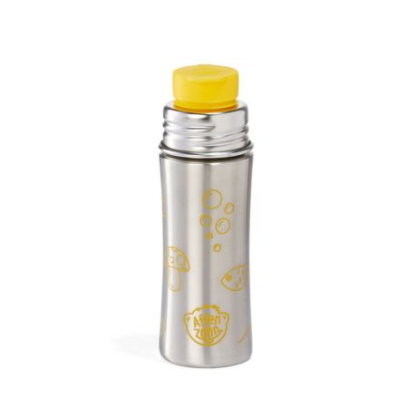 Dětská nerezová láhev Affenzahn Stainless Steel Drinking Bottle Tiger - silber yellow