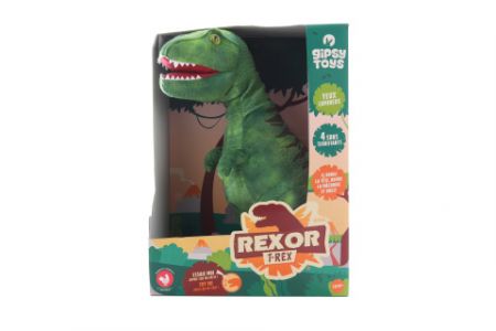 Plyš T-Rex zvukový 38 cm zelený DS33957514