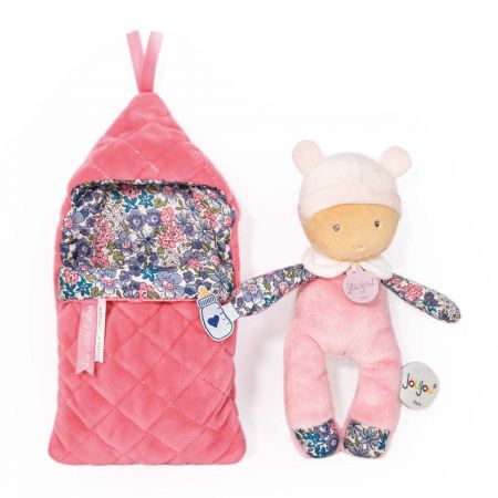 Doudou Jolijou Paris | Doudou Jolijou Miminko v navlékací peřince 20 cm růžová DS45175606