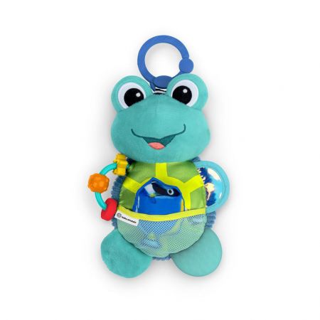 Baby Einstein Hračka aktivní na C kroužku želva Neptune’s Sensory Sidekick™ 0 m+