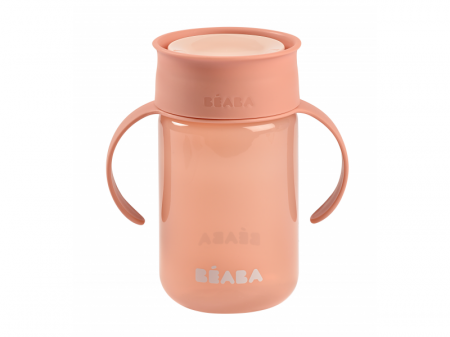 Beaba Hrnek trénovací 360° 340 ml 12 m+  Pink