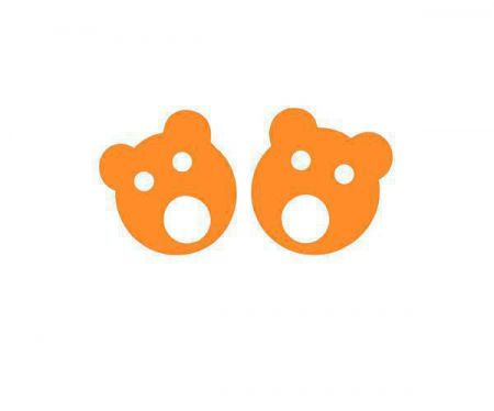 Matuška Dena Nadlehčovací kroužky Baby medvídek 160 x 27 mm Oranžová
