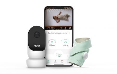 OWLET OWLET Ponožka chytrá Owlet Smart Sock 3 a Kamera Owlet Cam 2 - světlezelená