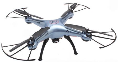 KIK Syma X5HW 2,4GHz RC dron Wi-Fi kamera modrá KX9530_2