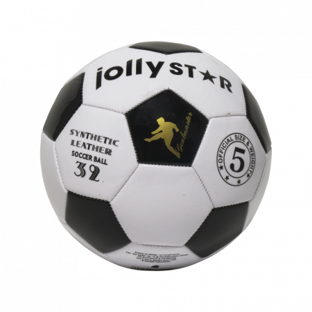 Alltoys Míč kožený fotbalový Jolly Star EURO velikost č. 5