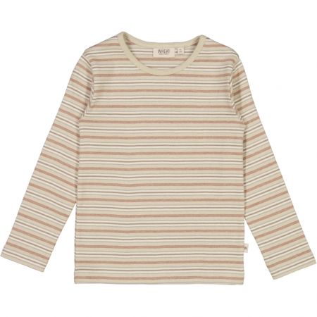 Wheat dětské tričko s dlouhým rukávem 2151 - dusty stripe Velikost: 110 Biobavlna