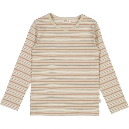 Wheat dětské tričko s dlouhým rukávem 2151 - dusty stripe Velikost: 98 Biobavlna