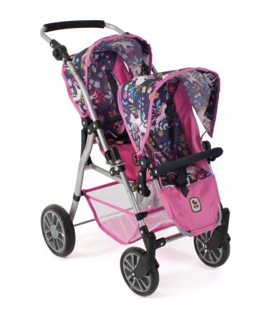 Bayer Chic Buggy Tandem Twinny  kočárek pro 2 panenky za sebou 2023  43