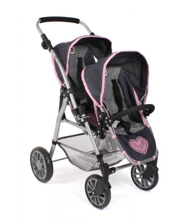 Bayer Chic Buggy Tandem Twinny  kočárek pro 2 panenky za sebou 2023  26